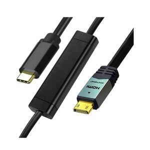 12ft USB-C to Mini HDMI Cable for Portable Monitors, MacBook, iPhone, Galaxy
